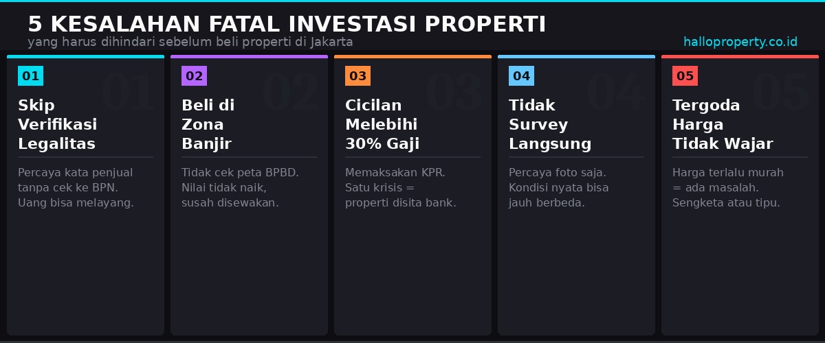 5 Kesalahan Fatal yang Bikin Investasi Properti Gagal Total